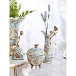 Шкатулка голубого цвета с цветочными орнаментами Blue Garden варинант исполнения - 6 | Loft Concept в Санкт-петербурге