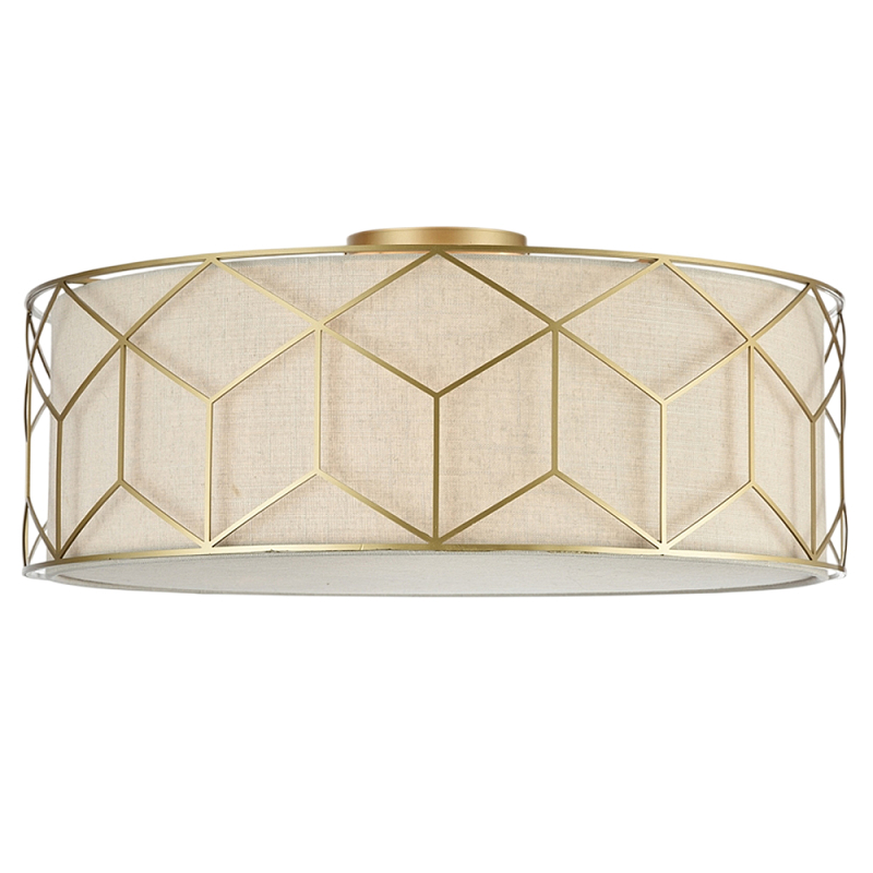 Потолочный светильник Messina Е27 Золотой Бежевый в Санкт-петербурге | Loft Concept 