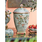 Ваза с крышкой и цветочным узором Genuine Chinese Classics варинант исполнения - 2 | Loft Concept в Санкт-петербурге