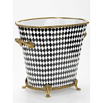 Фарфоровое кашпо Black and white square варинант исполнения - 2 | Loft Concept в Санкт-петербурге