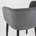 Мягкое кресло на металлических ножках Shaggy Dark Grey варинант исполнения - 6 | Loft Concept в Санкт-петербурге