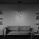 Подвесной светильник The column of light варинант исполнения - 6 | Loft Concept в Санкт-петербурге