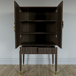 Кабинетный шкаф Elsa Dreams Walnut с 2-мя ящиками варинант исполнения - 4 | Loft Concept в Санкт-петербурге