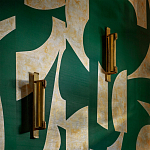 Обои ручная роспись в стиле Арт-деко Symphony Original colourway on Jade silk dupion варинант исполнения - 2 | Loft Concept в Санкт-петербурге