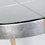 Столик журнальный серебристый с круглой столешницей Showing Refinement варинант исполнения - 1 | Loft Concept в Санкт-петербурге