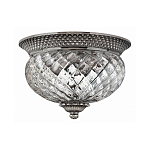 Потолочный светильник с чашеобразным плафоном из толстого волнообразного стекла и широким узорчатым основанием Hinkley варинант исполнения - 5 | Loft Concept в Санкт-петербурге