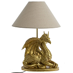 Настольная лампа с абажуром Дракон Golden Dragon Lamp Beige варинант исполнения - 5 | Loft Concept в Санкт-петербурге