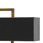 Настольная лампа прямоугольная с черным абажуром Strictness of Forms варинант исполнения - 1 | Loft Concept в Санкт-петербурге