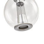 Подвесной светильник с плафоном в форме шара Inner Gleam Orb silver варинант исполнения - 6 | Loft Concept в Санкт-петербурге