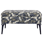 Банкетка с принтом из журавлей Crane варинант исполнения - 1 | Loft Concept в Санкт-петербурге