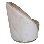 Кресло вращающееся велюровое кремовое Rotation варинант исполнения - 1 | Loft Concept в Санкт-петербурге