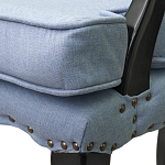 Кресло Aubrey Classical Armchair blue flax варинант исполнения - 4 | Loft Concept в Санкт-петербурге