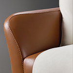 Элитарный современный диван Birmingham с кожаной спинкой варинант исполнения - 3 | Loft Concept в Санкт-петербурге