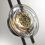 Бра с черным основанием и золотистым декором Bruno варинант исполнения - 2 | Loft Concept в Санкт-петербурге