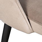 Стул велюровый серо-бежевый Schelde Gray Beige варинант исполнения - 3 | Loft Concept в Санкт-петербурге