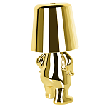 Настольная лампа фигурная золотого цвета с гладким абажуром Высота 19 см Sophia варинант исполнения - 6 | Loft Concept в Санкт-петербурге