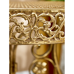 Столик приставной золотистый с орнаментом на столешнице Tanzania варинант исполнения - 7 | Loft Concept в Санкт-петербурге