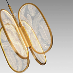 Люстра с гравировкой на акриловых плафонах Gravyura Bronze D 33 см варинант исполнения - 3 | Loft Concept в Санкт-петербурге