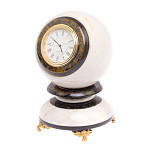 Часы настольные в виде шара из натурального камня Ball Stone Clock варинант исполнения - 10 | Loft Concept в Санкт-петербурге