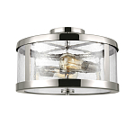 Потолочный светильник с цилиндрическим плафоном из прозрачного пузырькового стекла Feiss варинант исполнения - 1 | Loft Concept в Санкт-петербурге