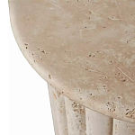 Дизайнерский журнальный стол круглый с фактурным основанием Kibul варинант исполнения - 2 | Loft Concept в Санкт-петербурге