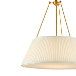 Подвесной светильник светодиодный с фактурным тканевым конусообразным абажуром White Fabric Lampshade варинант исполнения - 2 | Loft Concept в Санкт-петербурге