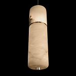 Подвесной светильник с цилиндрическим плафоном из белого алебастра Cryptocrystalline Stone варинант исполнения - 8 | Loft Concept в Санкт-петербурге