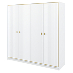 Шкаф белый четырёхдверный для одежды Antique Order варинант исполнения - 1 | Loft Concept в Санкт-петербурге