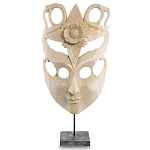 Маска ручной работы деревянная с резьбой Mask of Happiness варинант исполнения - 1 | Loft Concept в Санкт-петербурге