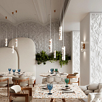 Подвесной светильник с цилиндрическим белым бетонным плафоном Terrazzo Light варинант исполнения - 3 | Loft Concept в Санкт-петербурге