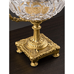 Чаша из рельефного стекла прозрачного цвета на бронзовой подставке Eden Garden варинант исполнения - 6 | Loft Concept в Санкт-петербурге