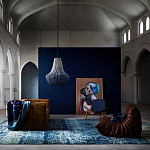 Люстра каплевидной формы украшенная круглыми бусинами Gradient Chandelier Blue White варинант исполнения - 1 | Loft Concept в Санкт-петербурге