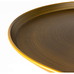 Столик журнальный металлический в форме перевернутого бокала Golden Glass варинант исполнения - 1 | Loft Concept в Санкт-петербурге