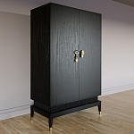 Платяной шкаф Elsa Dreams Black с 2-мя фасадами варинант исполнения - 2 | Loft Concept в Санкт-петербурге