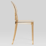 Прозрачный стул с янтарным оттенком LOUIS GHOST CHAIR варинант исполнения - 2 | Loft Concept в Санкт-петербурге