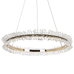 Кольцевая люстра с хрустальным декором Rowan Crystal Ring Horizontal Chandelier варинант исполнения - 3 | Loft Concept в Санкт-петербурге