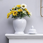 Ваза белая с крышкой однотонная Chinoiserie Ceramics варинант исполнения - 6 | Loft Concept в Санкт-петербурге