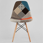 Стул с обивкой в технике пэчворк DSW варинант исполнения - 2 | Loft Concept в Санкт-петербурге