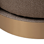 Кресло вращающееся черно-золотая рогожка Julia Armchair Golden Belt варинант исполнения - 5 | Loft Concept в Санкт-петербурге