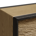 Тумба 2 ящика с подсветкой на рельефном фасаде Warm Industrial варинант исполнения - 5 | Loft Concept в Санкт-петербурге