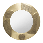 Зеркало золотое со вставками в виде геометрических фигур варинант исполнения - 1 | Loft Concept в Санкт-петербурге