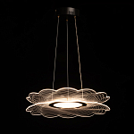 Люстра с прозрачным волнистым плафоном в форме цветка Ethereal Bloom варинант исполнения - 3 | Loft Concept в Санкт-петербурге