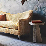 Дизайнерский журнальный стол с круглой каменной столешницей Utezu варинант исполнения - 3 | Loft Concept в Санкт-петербурге