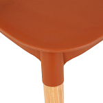 Пластиковый стул на ножках из массива бука Ferret Spiral Brown варинант исполнения - 5 | Loft Concept в Санкт-петербурге