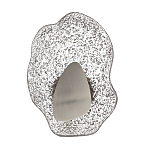 Бра с рельефным волнообразным стеклянным плафоном и вставкой из мрамора Liquid Stone варинант исполнения - 6 | Loft Concept в Санкт-петербурге