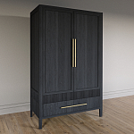 Шкаф платяной Primo с выдвижными ящиками шпон Светлый дуб варинант исполнения - 3 | Loft Concept в Санкт-петербурге