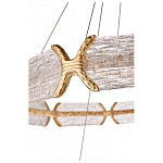 Люстра с 2-мя кольцами с текстурным природным рисунком IceFlame варинант исполнения - 3 | Loft Concept в Санкт-петербурге