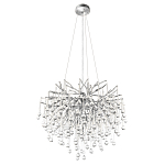 Люстра подвесная с прозрачными стеклянными подвесками в форме капель Диаметр 60 см Droplet Chandelier варинант исполнения - 12 | Loft Concept в Санкт-петербурге