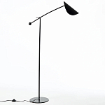 Торшер с поворотным плафоном Aracea Black Floor Lamp варинант исполнения - 13 | Loft Concept в Санкт-петербурге