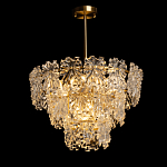 Люстра многоярусная с объемными прозрачными цветами Hanging Flowers варинант исполнения - 3 | Loft Concept в Санкт-петербурге